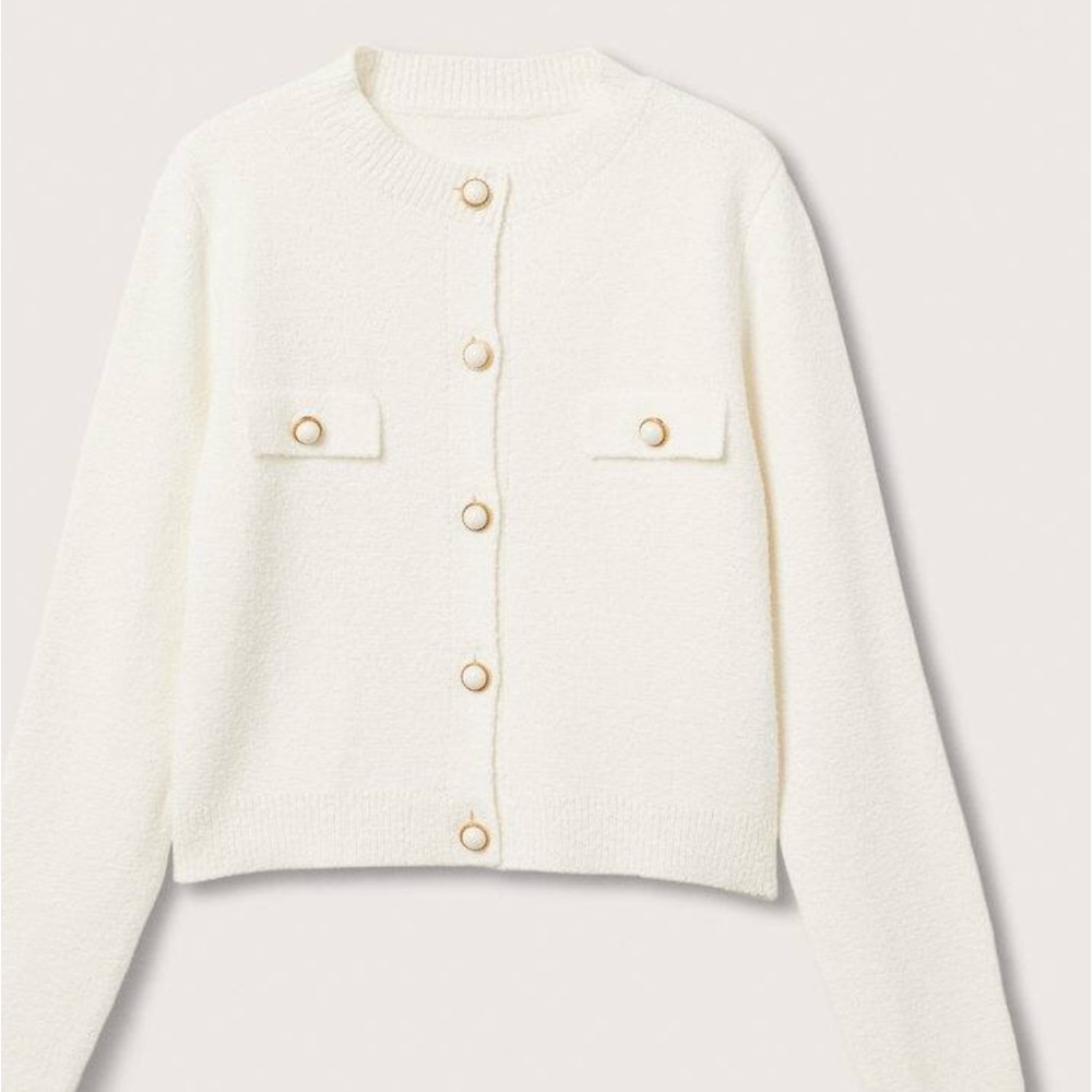Mango Knitted Cardigan (Terry Cloth)